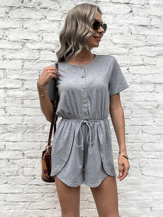 fashion waist one-piece shorts - 808Lush