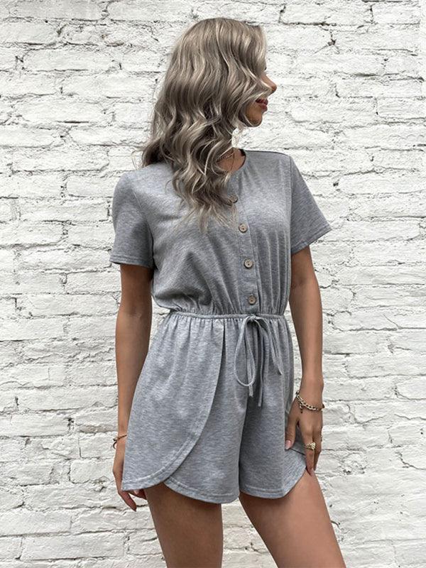 fashion waist one-piece shorts - 808Lush