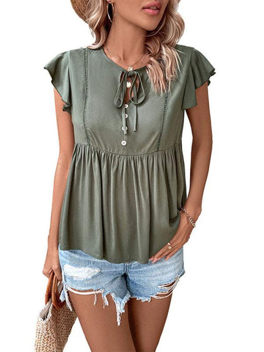 fashion women's European and American design sense shirt - 808Lush