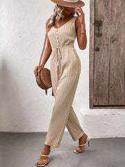 fashion women's casual suspender jumpsuit - 808Lush