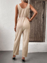 fashion women's casual suspender jumpsuit - 808Lush