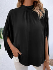 fashion women's temperament solid color shirt - 808Lush