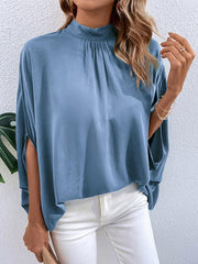 fashion women's temperament solid color shirt - 808Lush