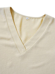 loose V-neck lotus leaf sleeve top women's clothing - 808Lush