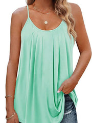 loose casual solid color sexy camisole top - 808Lush