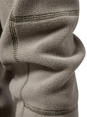 men's polar fleece stand collar half zipper long sleeve sweatshirt - 808Lush