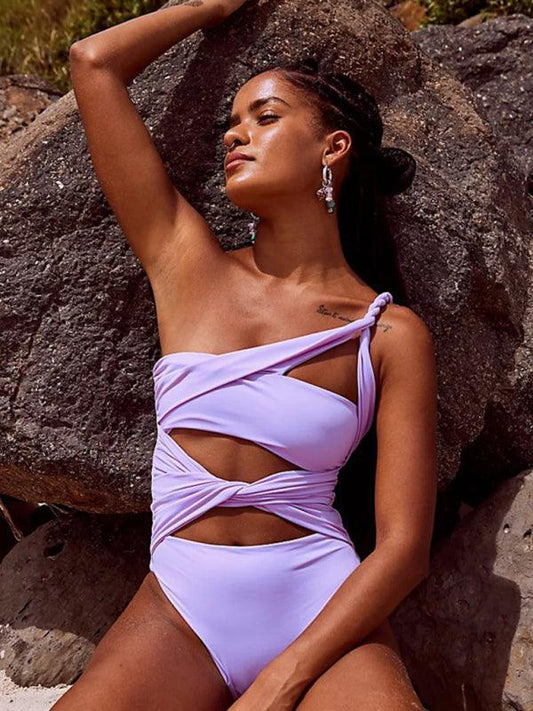 one-piece swimsuit sexy hollow backless - 808Lush