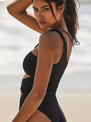 one-piece swimsuit sexy hollow backless - 808Lush