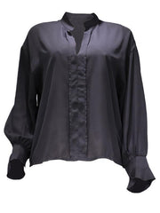 fashion all-match loose long-sleeved chiffon blouse - 808Lush