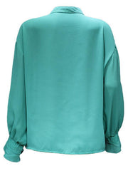 fashion all-match loose long-sleeved chiffon blouse - 808Lush