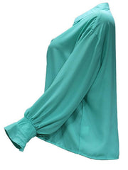 fashion all-match loose long-sleeved chiffon blouse - 808Lush