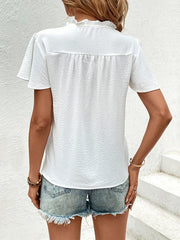 short sleeve embroidered shirt - 808Lush