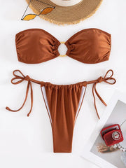 split swimsuit tube top sexy bikini - 808Lush