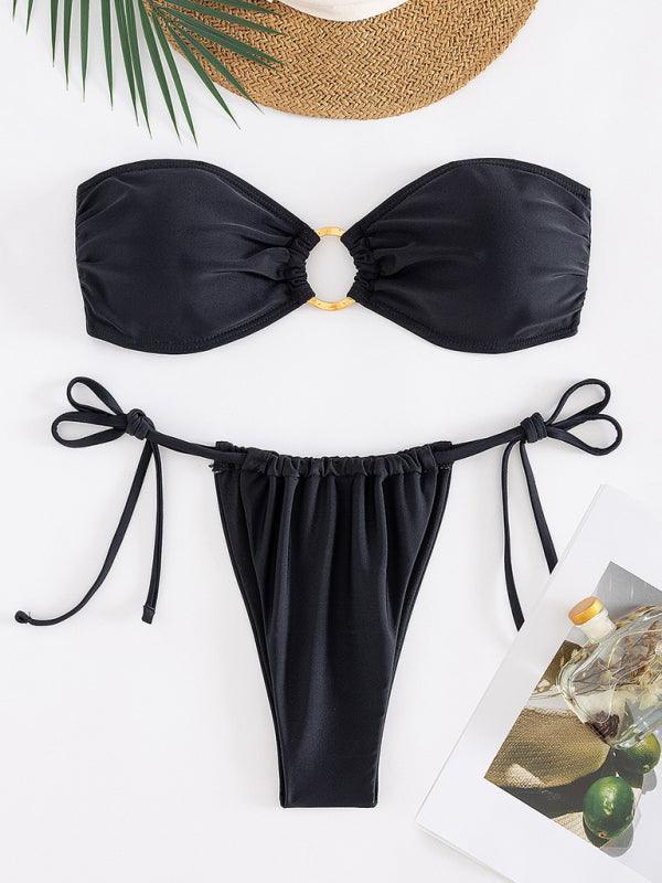 split swimsuit tube top sexy bikini - 808Lush