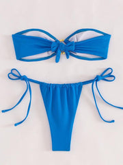 split swimsuit tube top sexy bikini - 808Lush