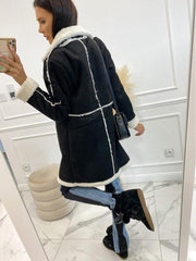 thickened sherpa splicing coat jacket - 808Lush