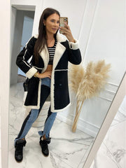 thickened sherpa splicing coat jacket - 808Lush