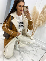 thickened sherpa splicing coat jacket - 808Lush