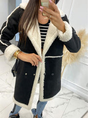 thickened sherpa splicing coat jacket - 808Lush