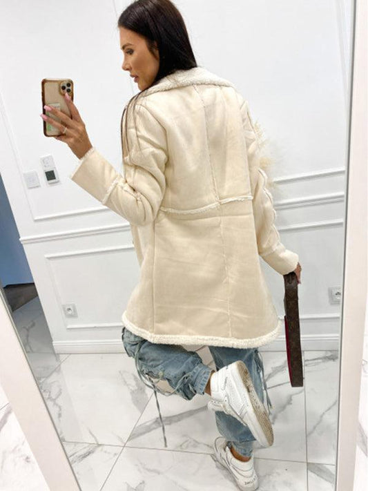 thickened sherpa splicing coat jacket - 808Lush