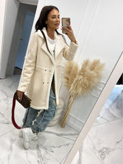 thickened sherpa splicing coat jacket - 808Lush