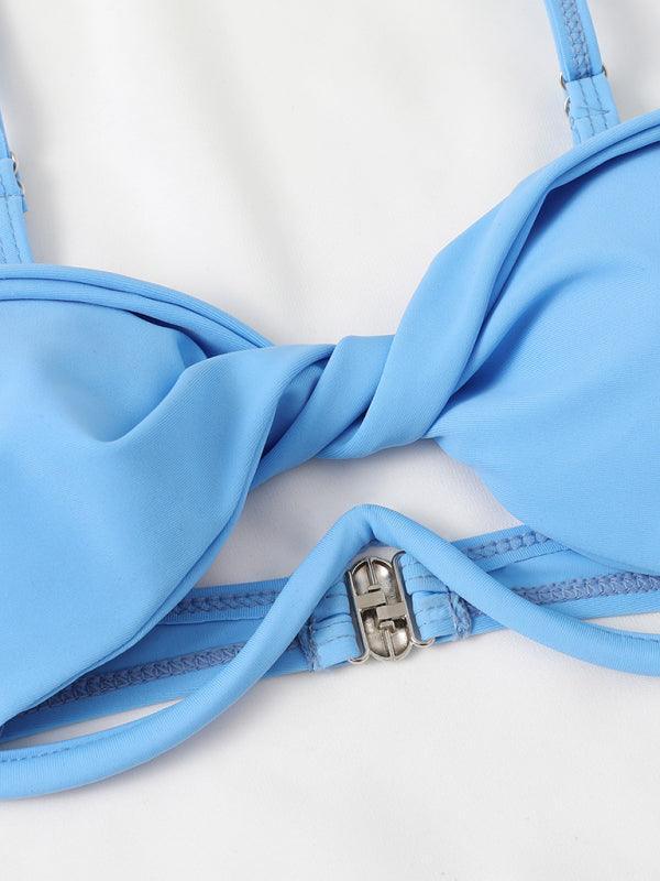 twist bag V drag hollow sexy bikini - 808Lush