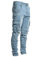 jeans men's side pocket skinny jeans - 808Lush