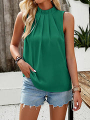women's elegant sleeveless halter top - 808Lush