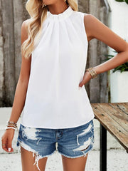 women's elegant sleeveless halter top - 808Lush