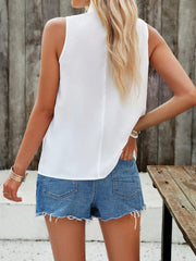 women's elegant sleeveless halter top - 808Lush