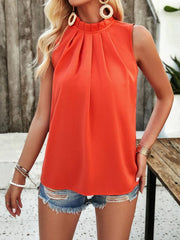 women's elegant sleeveless halter top - 808Lush