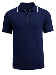 zipper sweater casual business polo shirt - 808Lush