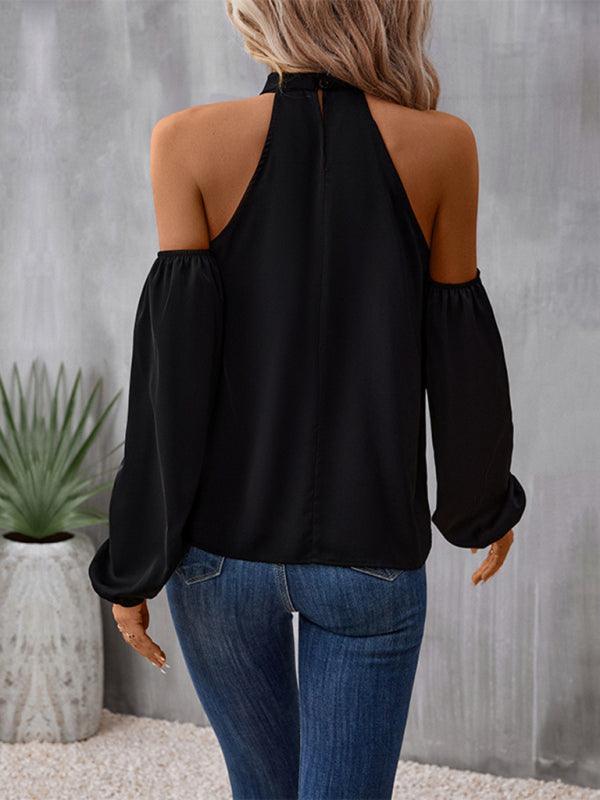 women's strapless long-sleeved shirt - 808Lush