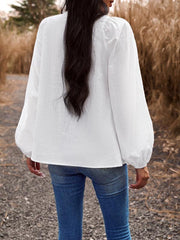 V-neck long-sleeved top - 808Lush