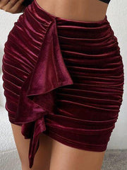 Ruched Mini Skirt - 808Lush