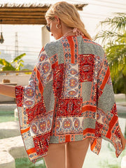 Short Beach Cover Up Sunscreen Sunshade Kimono Cardigan Top - 808Lush