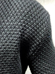 Men Cardigan Knitted Jacket Mid-Length Loose - 808Lush