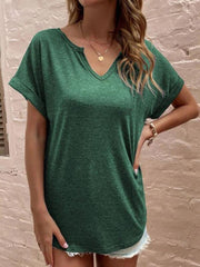 t-shirt for women loose neckline loose short-sleeved - 808Lush