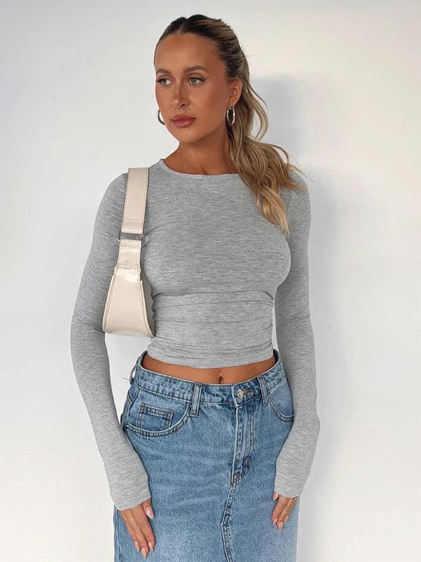 Women's t-shirt streetwear bottoming shirt top - 808Lush