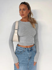 Women's t-shirt streetwear bottoming shirt top - 808Lush