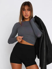 Women's t-shirt streetwear bottoming shirt top - 808Lush