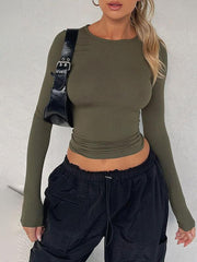 Women's t-shirt streetwear bottoming shirt top - 808Lush