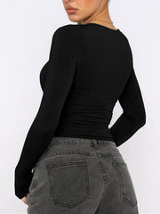 Women's t-shirt streetwear bottoming shirt top - 808Lush