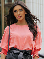 top women's spring loose women's mid-sleeves - 808Lush