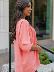 top women's spring loose women's mid-sleeves - 808Lush