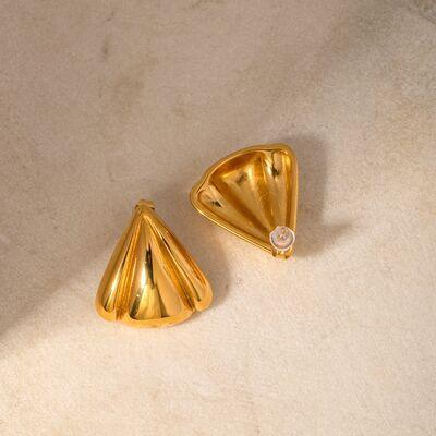 Stainless Steel Seashell Shape Earrings - 808Lush