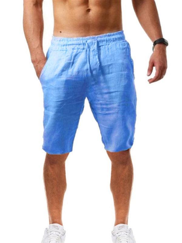 Men Large Size Loose Linen Breathable Cropped - 808Lush