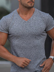 Men V-neck sports fitness breathable - 808Lush