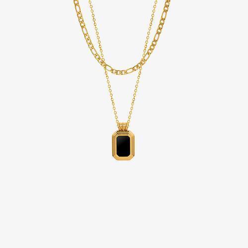 Titanium Steel Gold-Plated Pendant Necklace - 808Lush