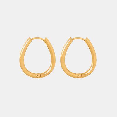 Titanium Steel Huggie Earrings - 808Lush